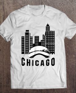 Chicago Chi-Town Cloud Gate City Skyline t shirt ad