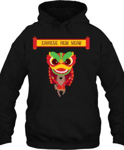 Chinese New Year Dog Lion Dances hoodie Ad