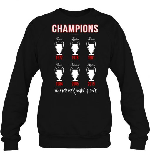 Cup Champions Of Liverpool sweatshirt Ad