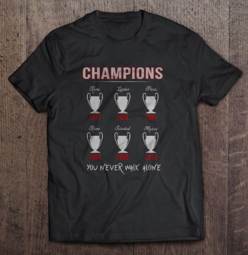 Cup Champions Of Liverpool tshirt Ad