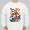 Great Ramen off kanagawa sweatshirt Ad