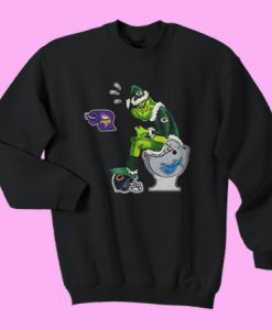 Grinch Santa Green Bay Packers Toilet sweatshirt Ad