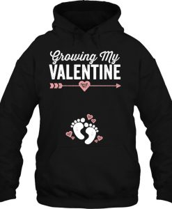 Growing My Valentine Pregnancy hoodie Ad