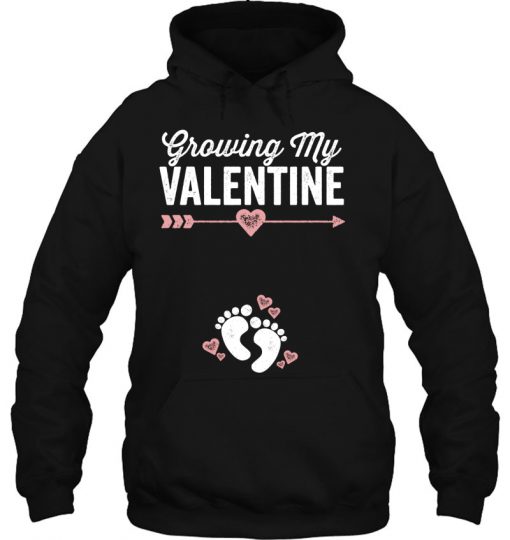 Growing My Valentine Pregnancy hoodie Ad