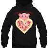 Happy Valentine Pig With Heart Pizza hoodie Ad