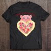 Happy Valentine Pig With Heart Pizza t shirt Ad