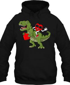 Heart Riding T-Rex Valentine hoodie Ad