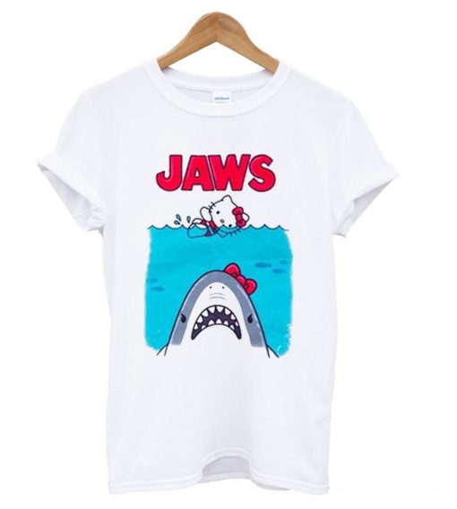 Hello Kitty Jaws Parody T shirt Ad