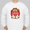 Hippie Love Cartoon Sweatshirt Ad