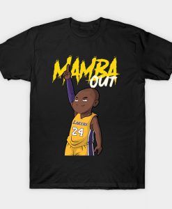 Kobe Cartoon mamba out T-Shirt Ad