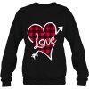 Love Buffalo Plaid Heart Valentine sweatshirt Ad