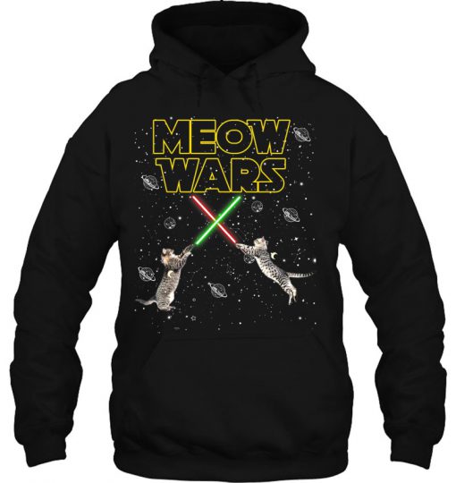 Meow Wars Star Wars Cat Lover hoodie Ad