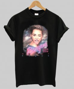 Miley Cyrus Bangerz 2014 Tour t shirt Ad
