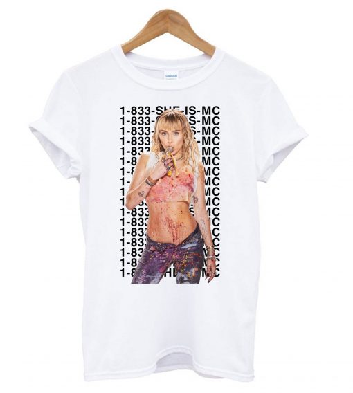 Miley Cyrus She Is Coming T shirt Ad