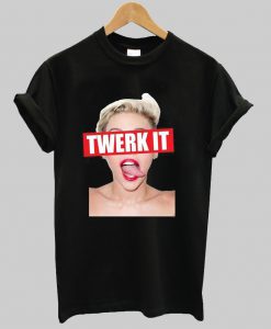 Miley Cyrus Twerk It Tongue Out T Shirt Ad