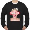 Miley Cyrus Twerk It Tongue Out sweatshirt Ad