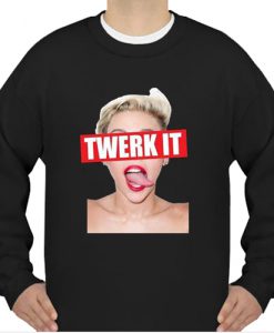 Miley Cyrus Twerk It Tongue Out sweatshirt Ad