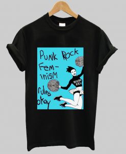 Punk Rock Feminism Rules Cheerleader t shirt Ad