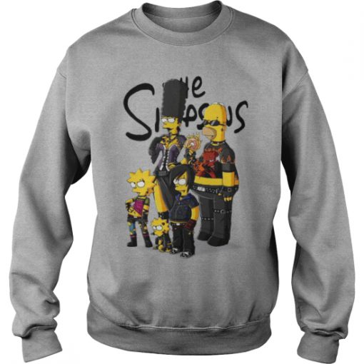 Rock N Roll Simpson Family sweatshirt Ad