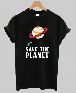 Save the Planet Save the Earth Distress T-Shirt Ad