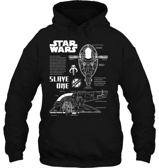 Star Wars Slave One Ship Schematic hoodie Ad