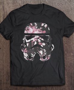 Star Wars Stormtrooper Floral Helmet t shirt Ad