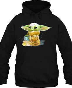 Star Wars The Mandalorian The Child Drink Soup hoodie Ad
