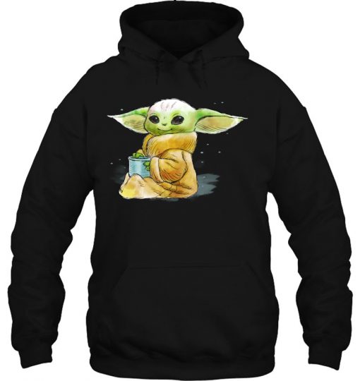 Star Wars The Mandalorian The Child Drink Soup hoodie Ad