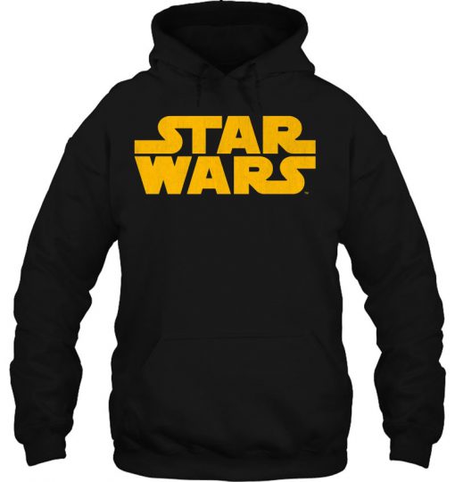 Star Wars Yellow Font hoodie ad