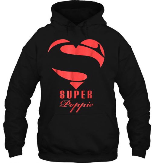 Super Poppie Superhero Heart Valentine hoodie Ad