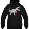 T-Rex Dinosaur Valentine’s Day hoodie Ad