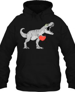 T-Rex Dinosaur Valentine’s Day hoodie Ad