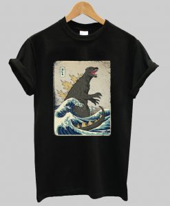 The Great Godzilla off Kanagawa T-Shirt Ad
