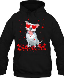 Valentine’s Day Pitbull Dog Lover hoodie Ad