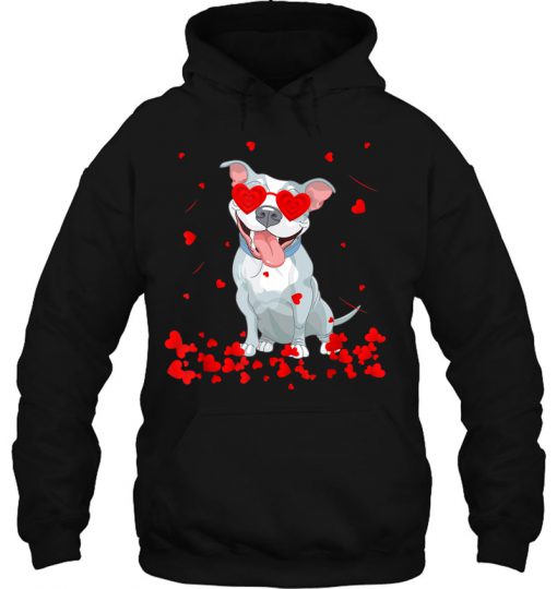 Valentine’s Day Pitbull Dog Lover hoodie Ad
