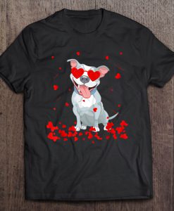 Valentine’s Day Pitbull Dog Lover t shirt Ad