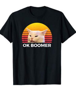 cat on boomer t shirt Ad