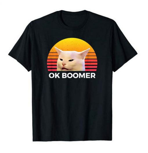cat on boomer t shirt Ad