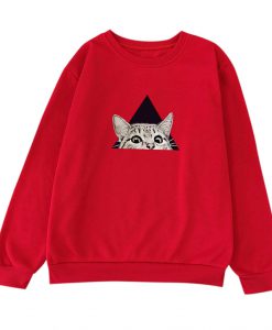 cat print sweatshirt Ad
