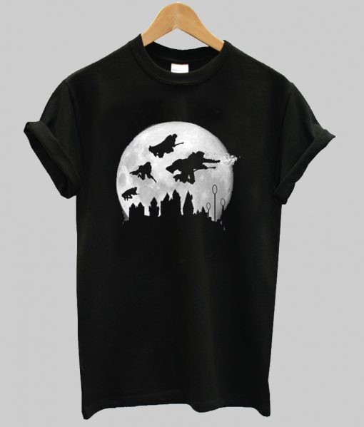 moon over hogwarts potter t shirt Ad