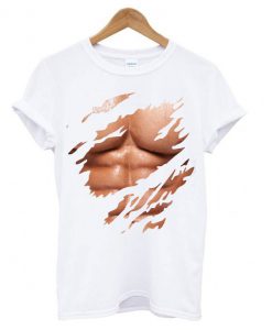 6 Six Pack Muscle ABS Fitness Body building Gym T shirt