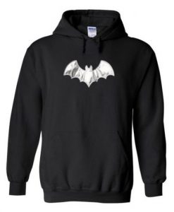 Bat Print Hoodie