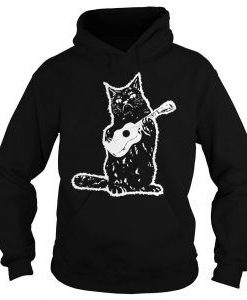 Black Cat Guitarist Hoodie