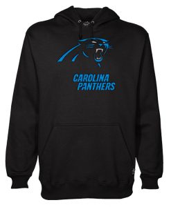Carolina Panthers Black Blue Fabric Hoodie