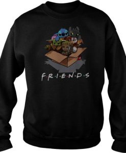 Full Team Baby Yoda Friends sweatshirt FR05