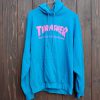 Thrasher Skateboard Magazine Blue Pink hoodie FR05