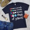 100 days of School t shirt FR05
