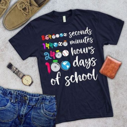 100 days of School t shirt FR05