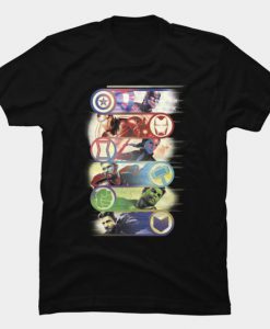 Avengers Icon Swipe t shirt FR05