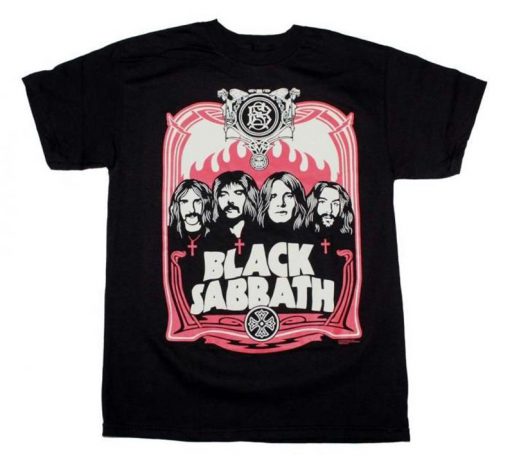 BLACK SABBATH Red Flames t shirt FR05